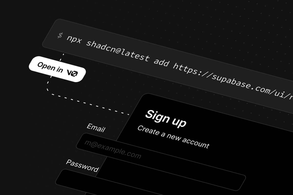 Introducing the Supabase UI Library